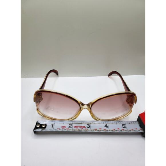 Vintage 70s Solarmate Sunglasses Oversized Butterfly Frame Gradient Lens - Picture 10 of 12